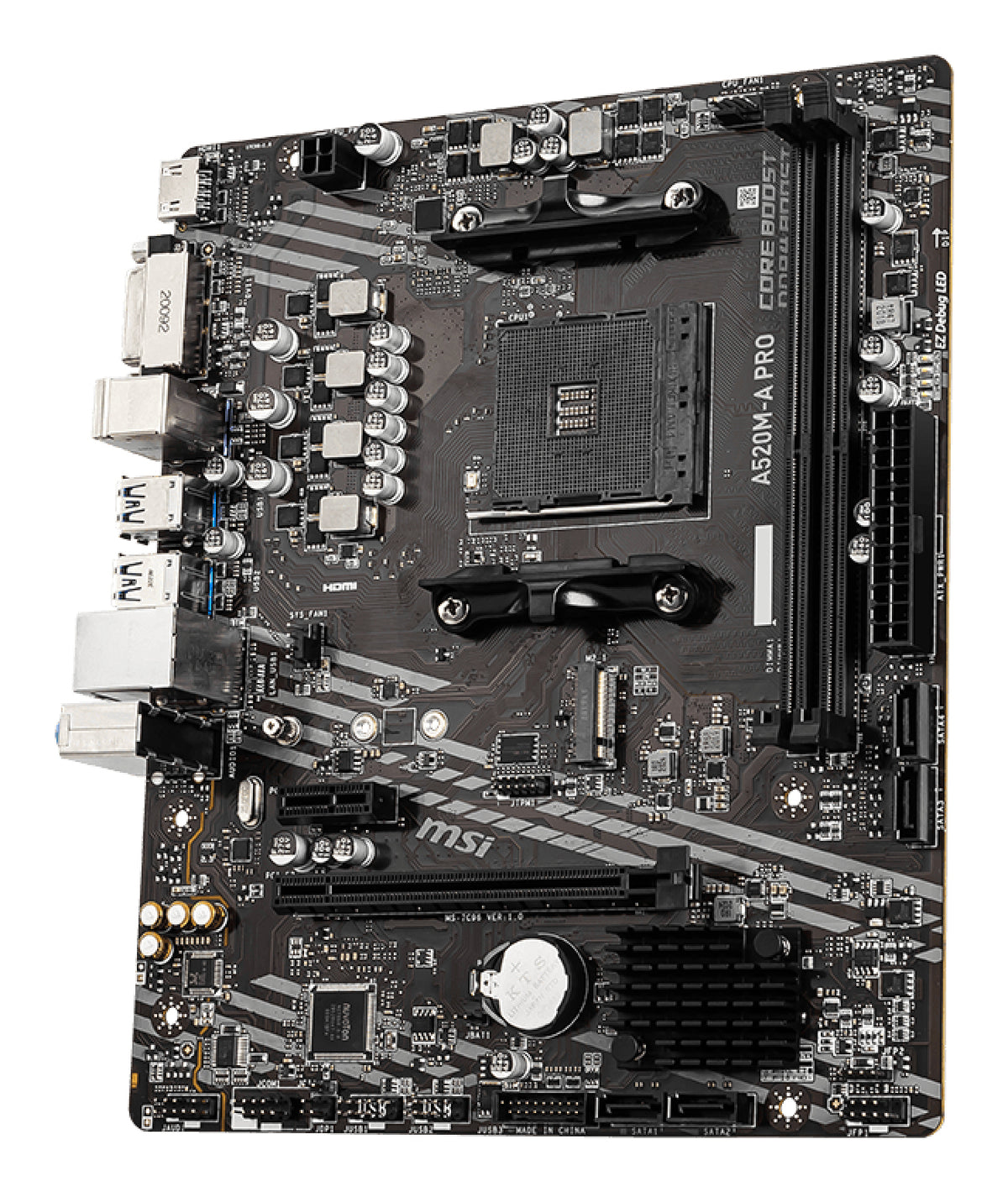 MSI A520M-A PRO Carte Mère AMD A520 Socket AM4 Micro ATX