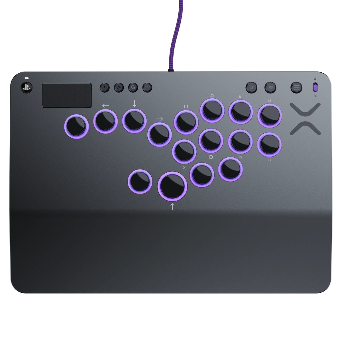 Turtle Beach Victrix Pro KO sans levier Fight stick Gris Édition. Sous licence officielle PS avec boutons Cherry MX Spee