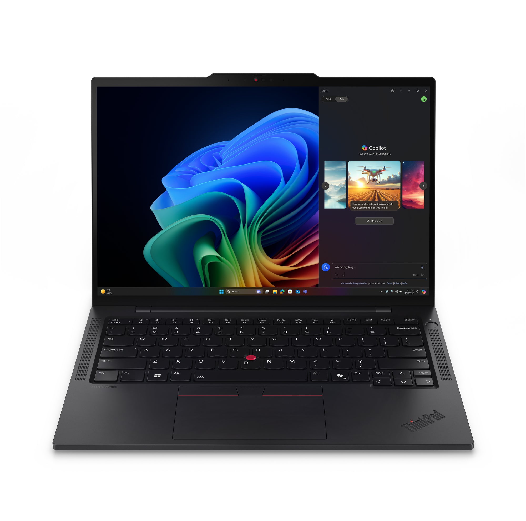 Lenovo ThinkPad T14s Gen 6 (Intel) Copilot+ PC Intel Core Ultra 7 258V Ordinateur portable 35,6 cm (14") WUXGA 32 Go LPDDR5x-SDRAM 512 Go SSD Wi-Fi 7 (802.11be) Windows 11 Pro Nordique Noir