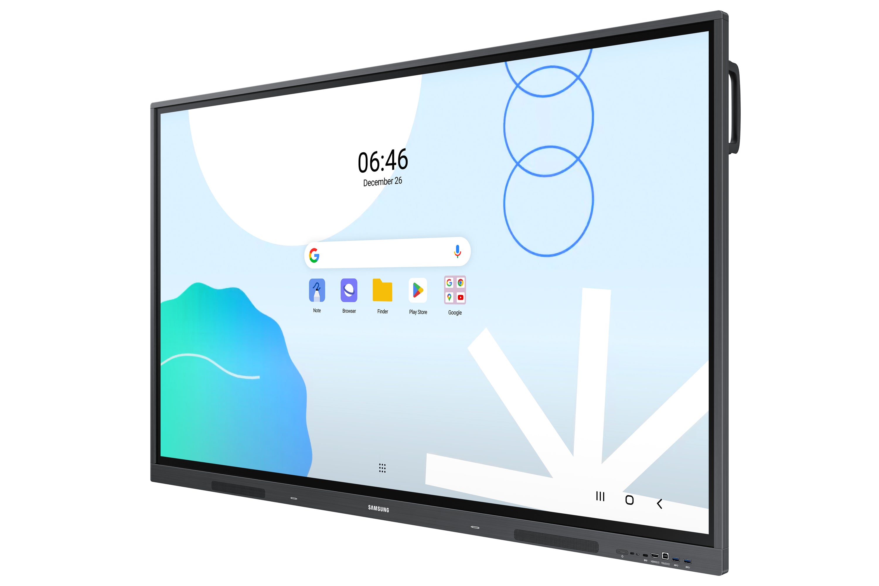 Samsung WA65D tableau blanc interactif 165,1 cm (65") 3840 x 2160 pixels Écran tactile Gris
