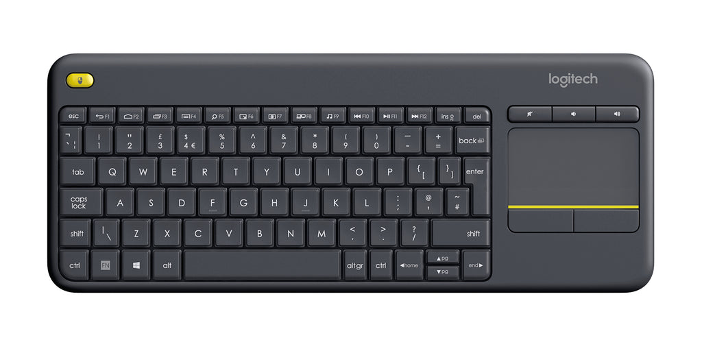 Logitech K400 Plus Clavier Sans Fil avec Pavé Tactile, Disposition Nordique