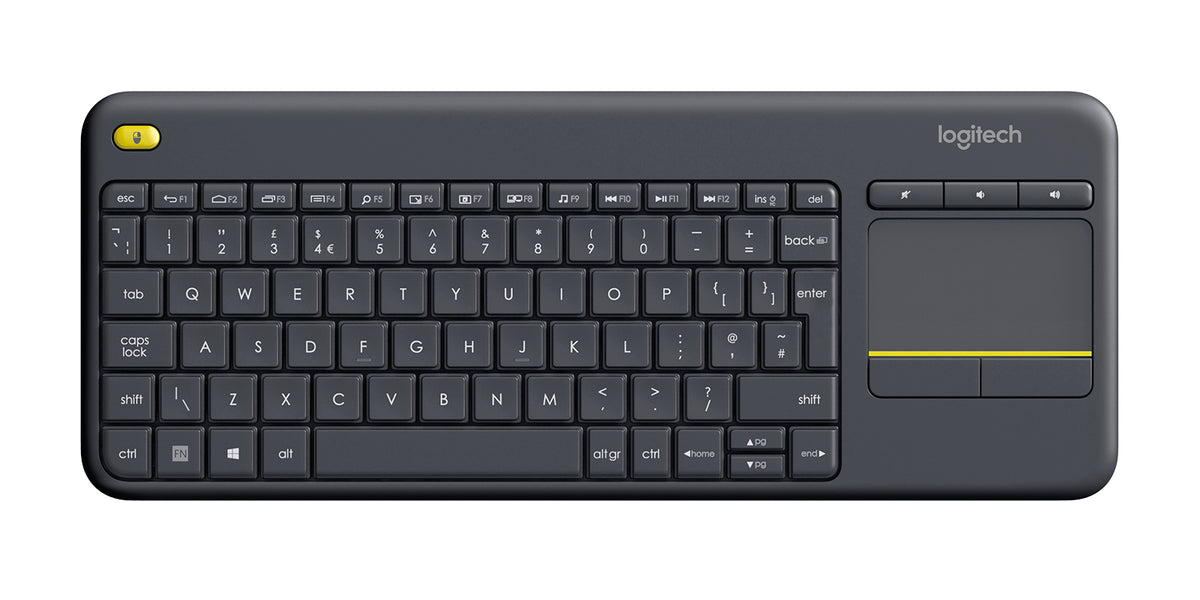 Logitech K400 Plus Clavier Sans Fil avec Pavé Tactile, Disposition Nordique