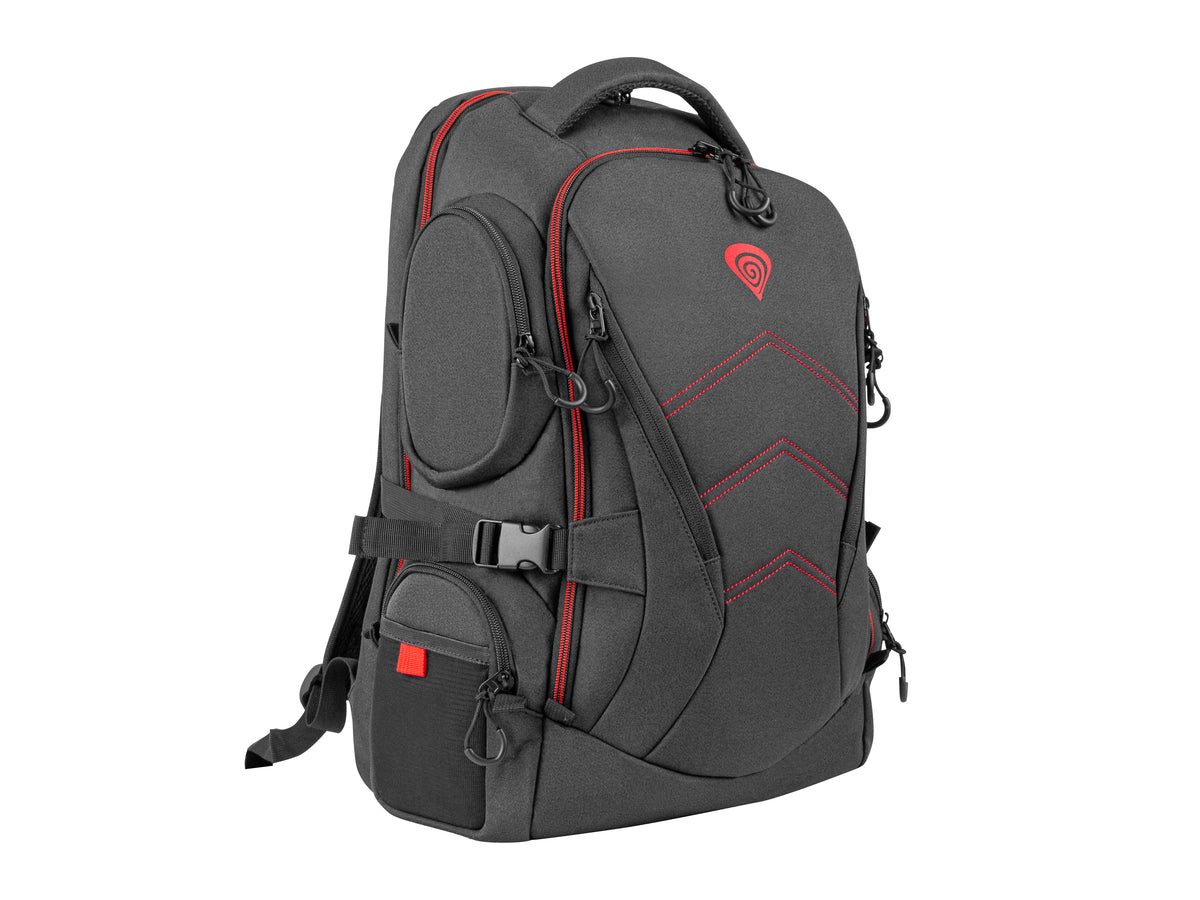 GENESIS Pallad 550 43,9 cm (17.3") Sac à dos Noir, Rouge