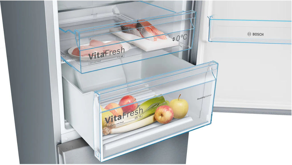 Bosch Bosch Serie 4 KGN39VIEB réfrigérateur-congélateur Pose libre 368 L Acier inoxydable