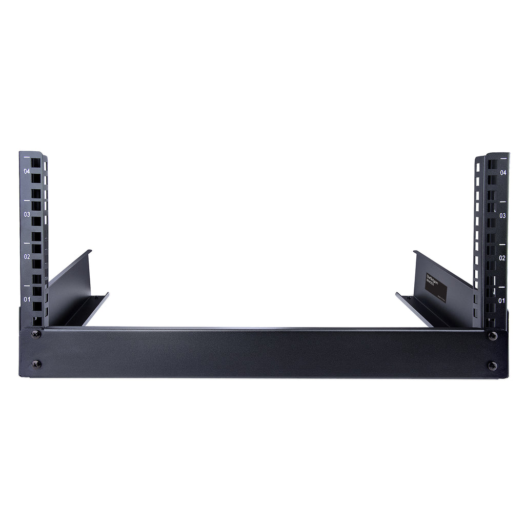 StarTech.com Rack 4U 19" à Cadre Ouvert - Rack Réseau Autoportant à 2 Montants pour Panneaux de Brassage/Données/Matériel Audiovisuel/IT/Communication/Studio/Bureau, Capacité de 42kg, avec Écrous et Vis de Cage - vue 4