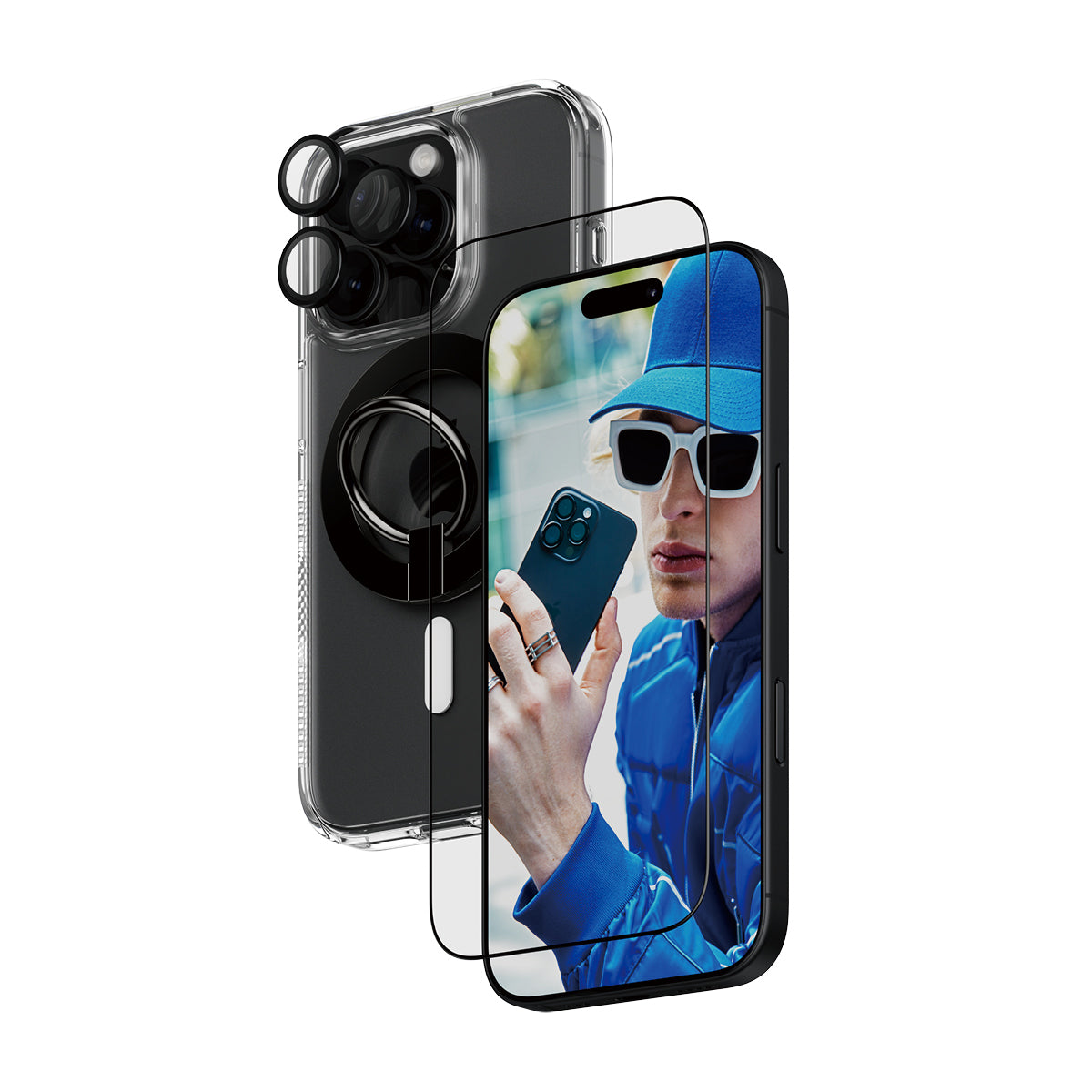 PanzerGlass ® 4-in-1 Protection Bundle iPhone 16 Pro Protection d'écran transparent Apple 1 pièce(s)