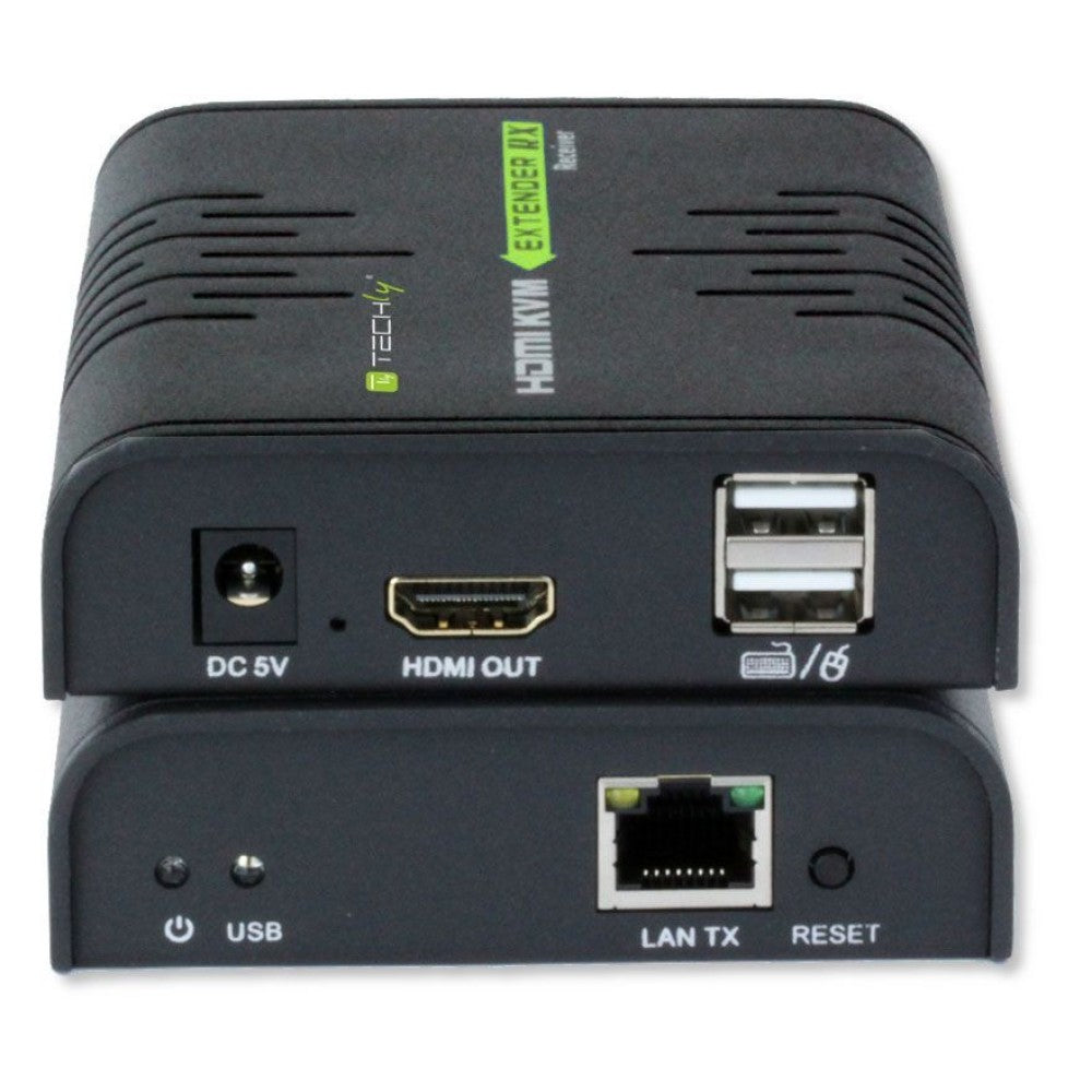 Techly IDATA HDMI-KVM2 extension KVM Émetteur et récepteur