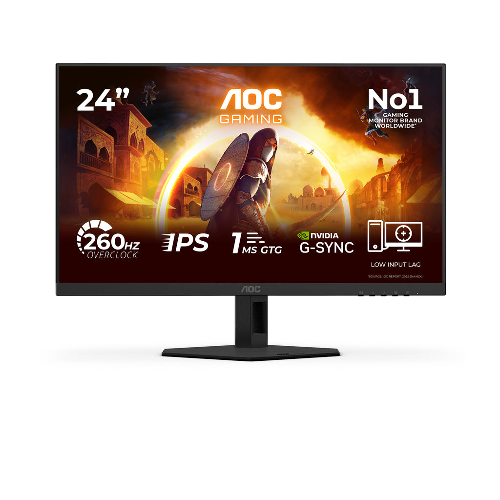 AOC G4 24G4ZRE Écran PC 23.8" Full HD 1920 x 1080 LED Noir et Rouge