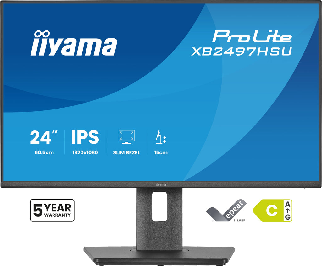 iiyama ProLite XB2497HSU-B1 Écran PC 60,5 cm (23.8") Full HD LED Noir