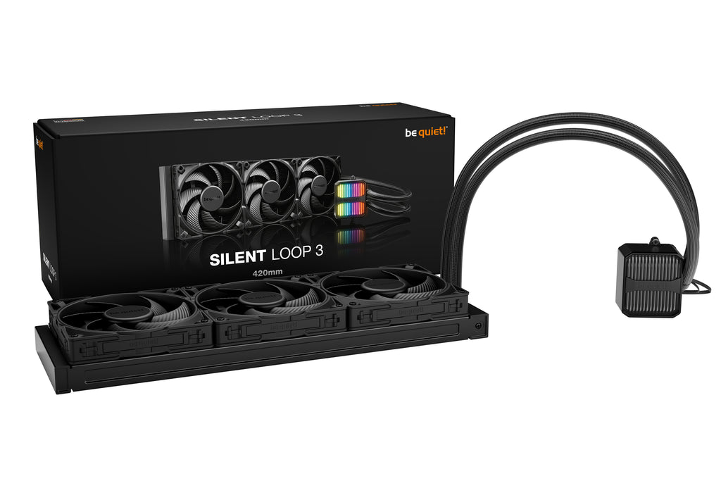 be quiet! Silent Loop 3 420 mm, Système de refroidissement liquide AIO, Noir, Sockets Intel et AMD