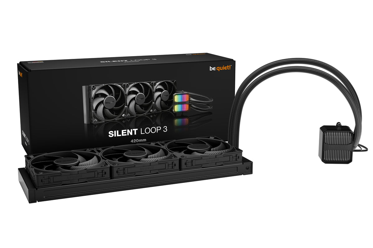 be quiet! Silent Loop 3 420 mm, Système de refroidissement liquide AIO, Noir, Sockets Intel et AMD