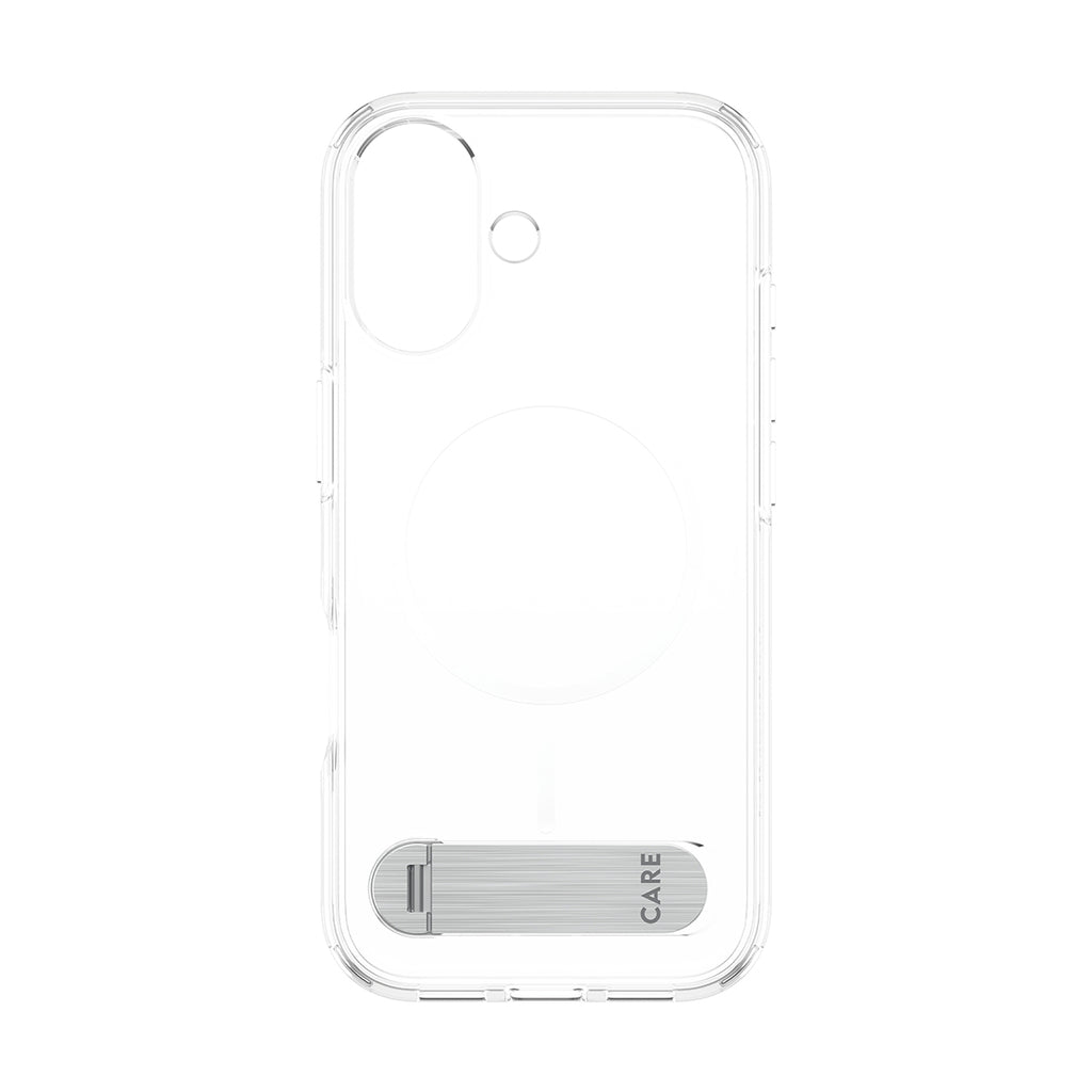 PanzerGlass CARE™ by ® Kickstand Case Transparent w. MagSafe iPhone 17 coque de protection pour téléphones portables Housse