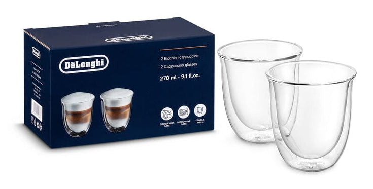 De’Longhi 5513214601 verre à café Transparent 2 pièce(s) 270 ml