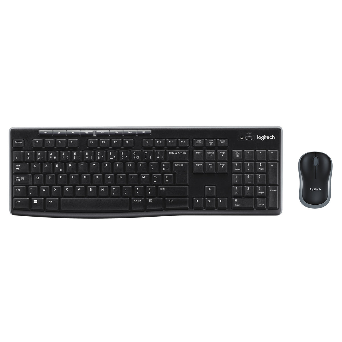 Logitech MK270 Wireless Combo Sæt med mus og tastatur Trådløs Belgisk