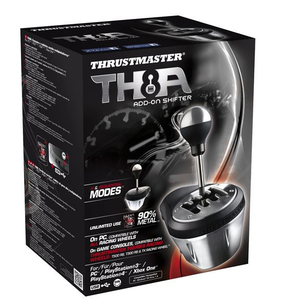 Thrustmaster 4060059 accessoire de jeux vidéo Noir, Métallique USB Module complémentaire de levier de vitesse Analogique PC, PlayStation 4, PlayStation 5, Playstation 3, Xbox One, Xbox Series S, Xbox Series X