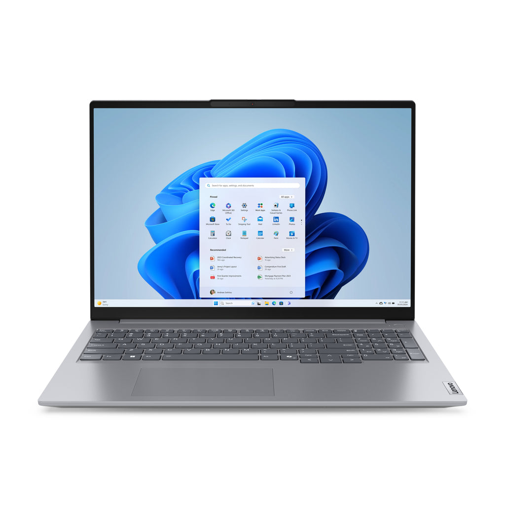 Lenovo ThinkBook 16 G7 ARP AMD Ryzen™ 7 7735HS Ordinateur portable 40,6 cm (16") WUXGA 16 Go DDR5-SDRAM 1 To SSD Wi-Fi 6E (802.11ax) Windows 11 Pro Gris
