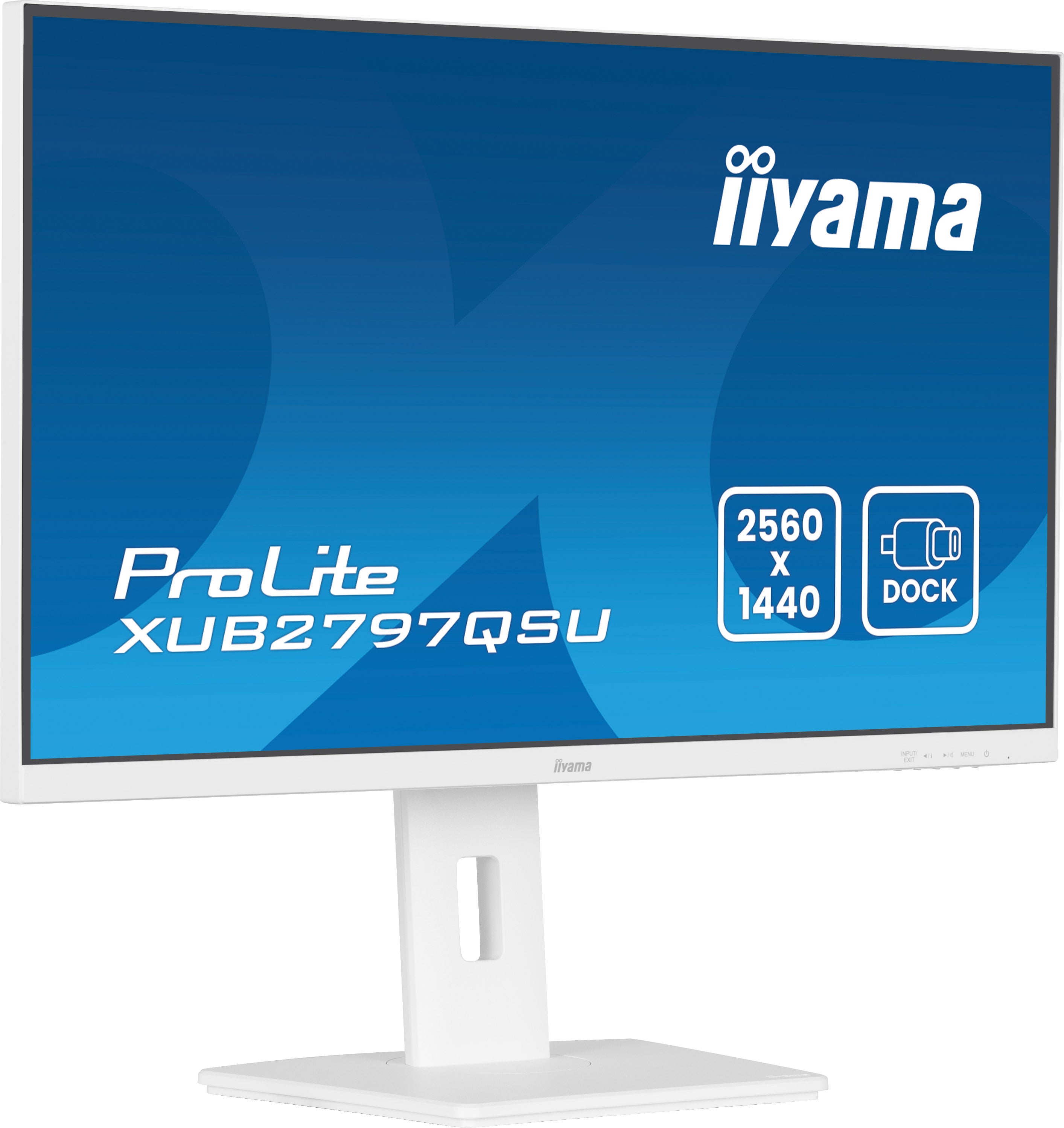 iiyama ProLite XUB2797QSU-W2 écran plat de PC 68,6 cm (27") 2560 x 1440 pixels Quad HD LED Blanc