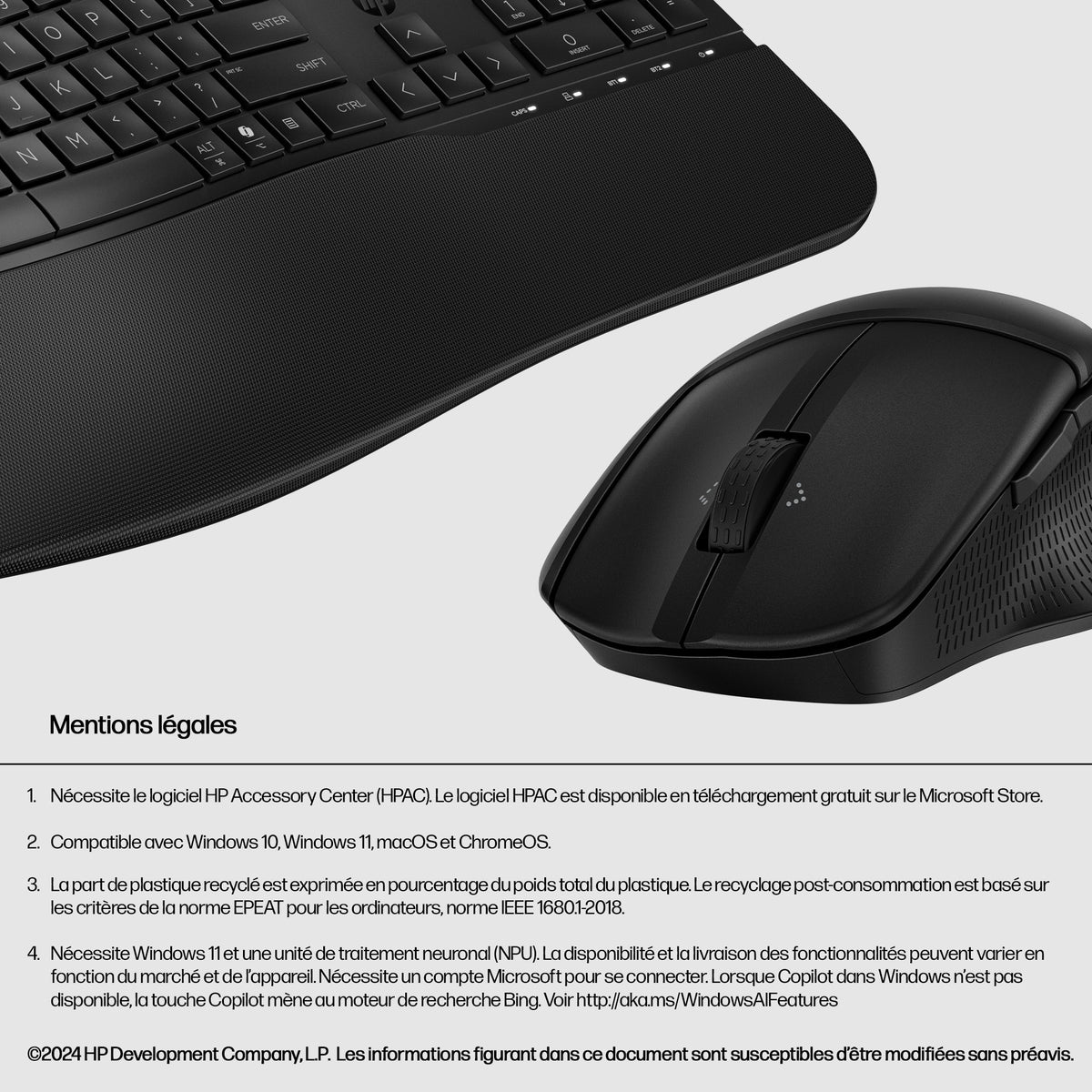 HP Ensemble clavier et souris double mode 680 Comfort - vue 7