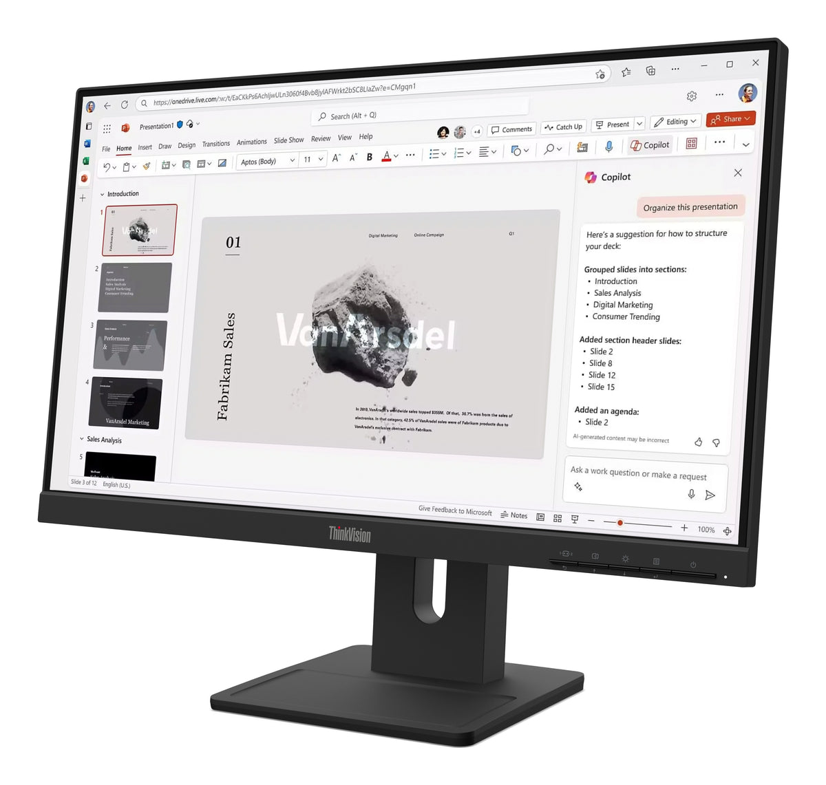 Lenovo ThinkVision E22-40 Moniteur 21.5" Full HD LCD Noir