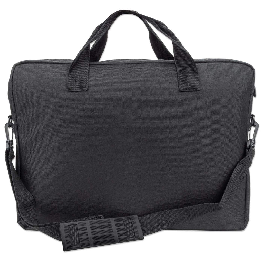 Manhattan Sacoche London pour PC portable 17,3", chargement par le haut, noir, ÉCONOMIQUE, poche accessoires, bandoulière amovible, garantie 3 ans