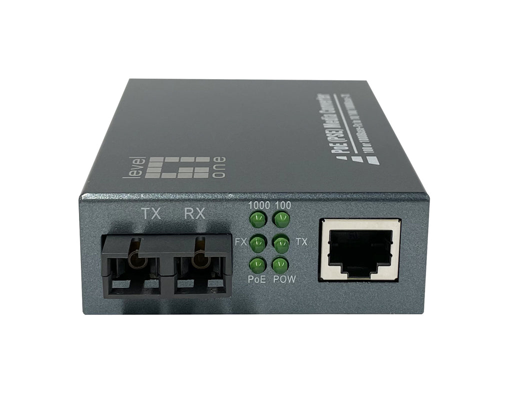 LevelOne GVT-2013 convertisseur de support réseau 1000 Mbit/s 850 nm Multimode Gris