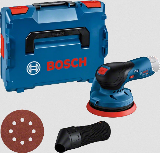 Bosch Bosch GEX 12V-125 Professional Ponceuse à disque 10000 tr/min 20000 OPM Noir, Bleu, Rouge