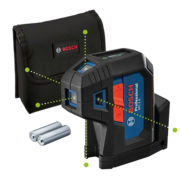 Bosch Bosch GPL 5 G Niveau à point 30 m 500-540 nm (< 10mW)