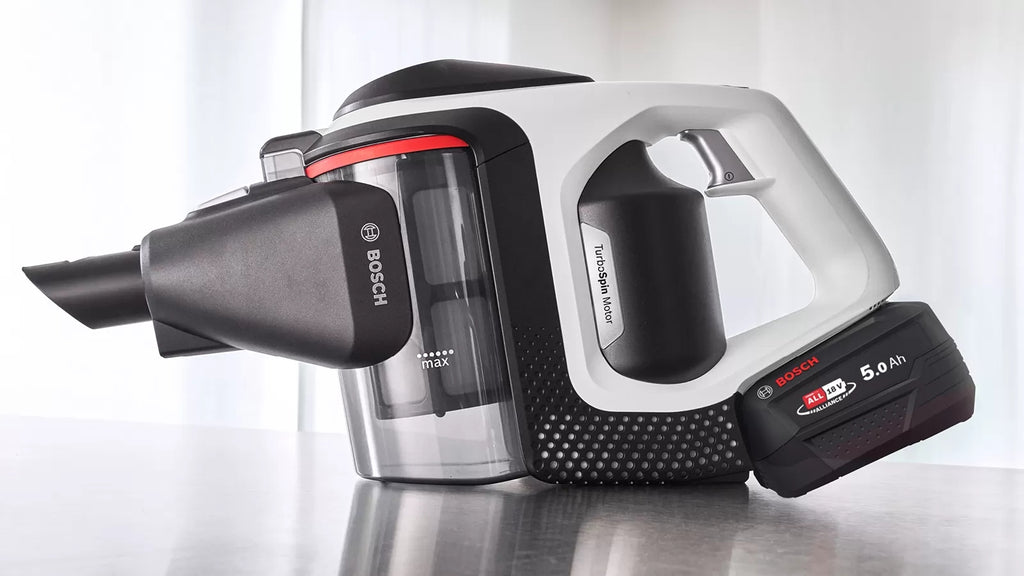 Bosch Bosch Serie 8 BSS825ALL aspirateur balai et balai électrique Batterie Sec Sans sac Noir, Blanc 5 Ah