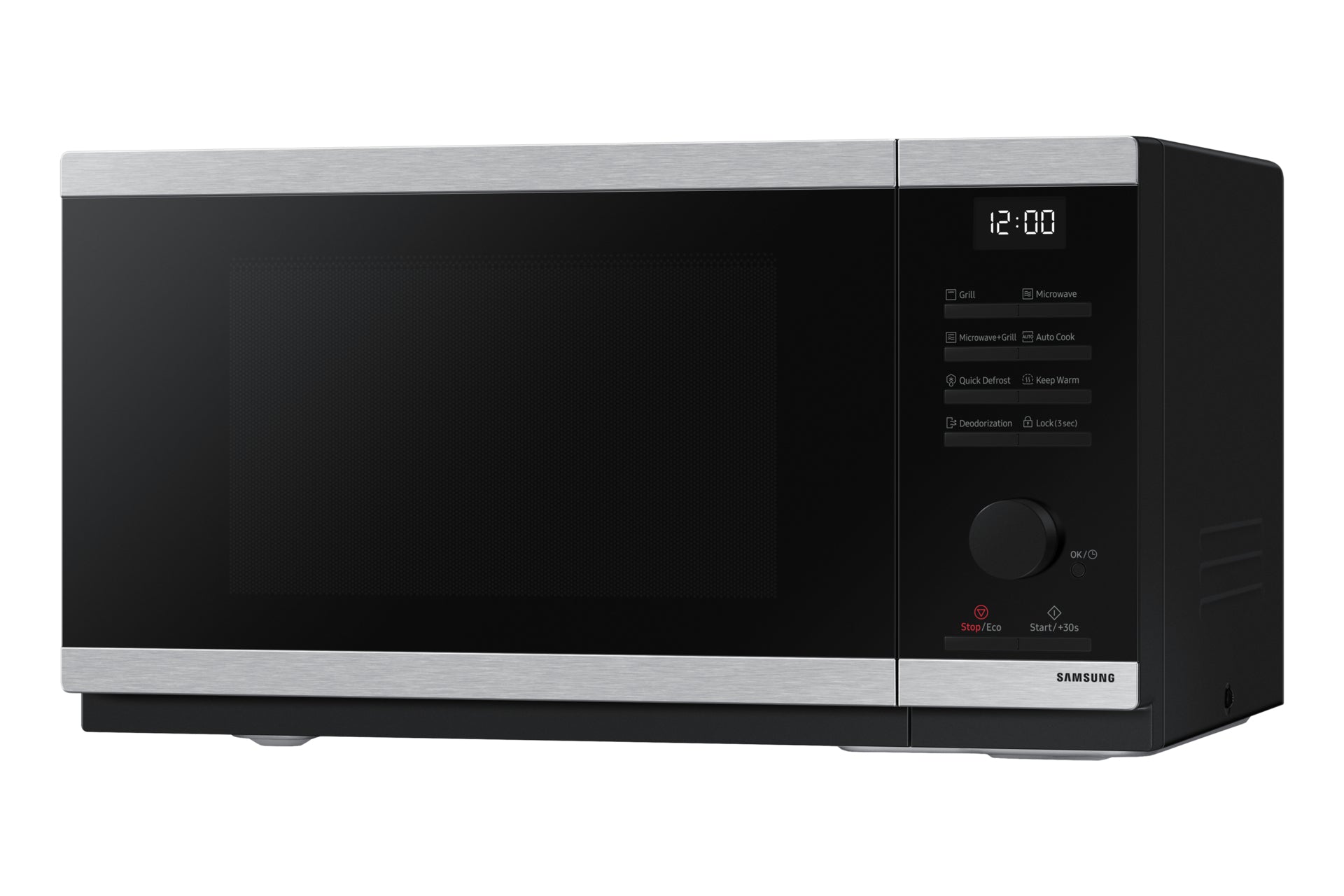 Samsung MG23DG4524ATE2 micro-onde Noir, Acier inoxydable Micro-ondes grill Comptoir 23 L 800 W