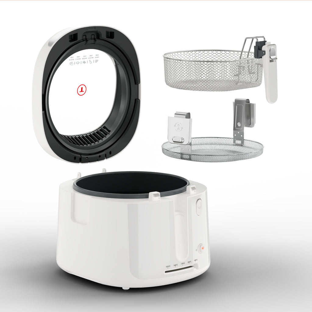 Tefal Filtra Vision FF2541E0 friteuse Unique 2,1 L Autonome 1900 W Blanc