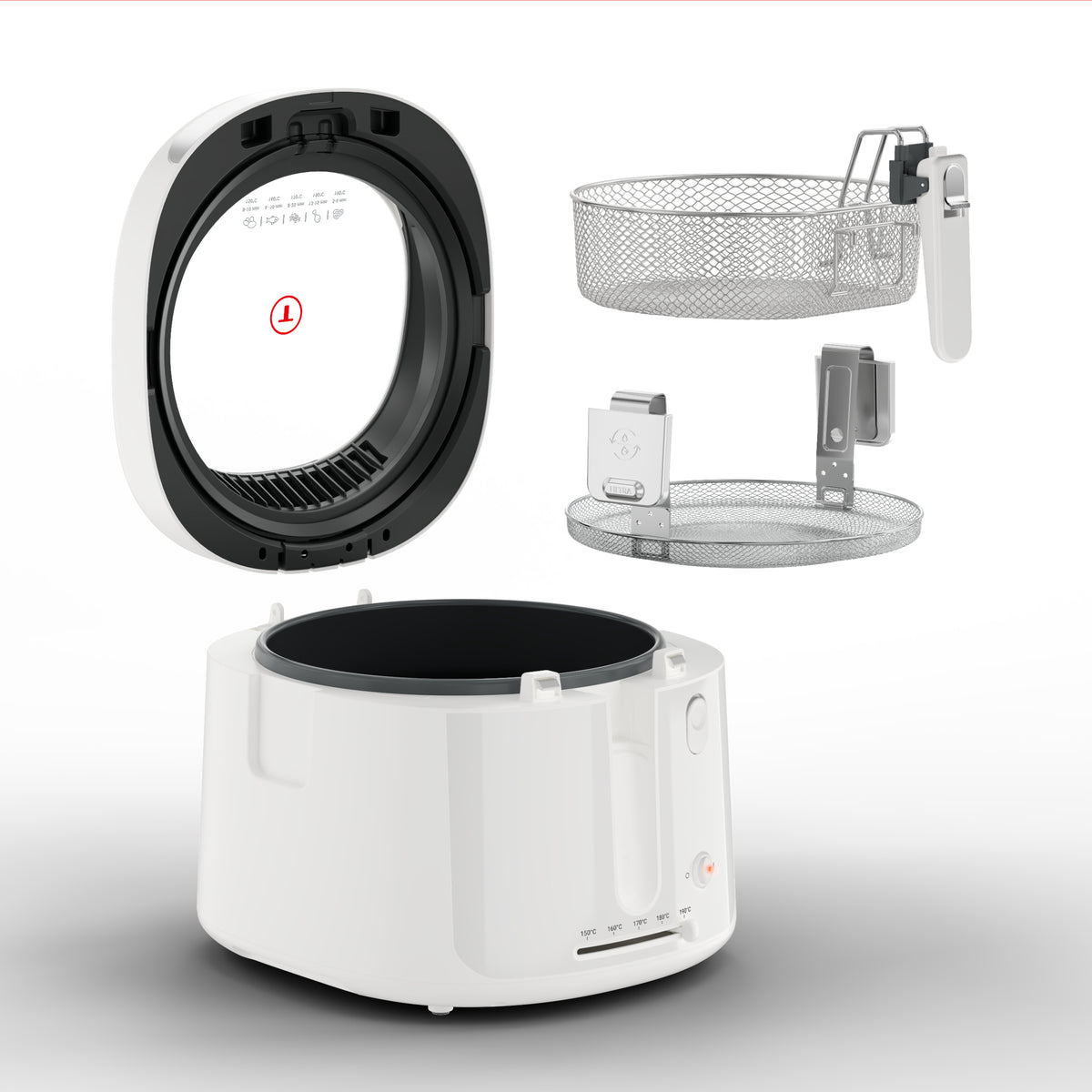 Tefal Filtra Vision FF2541E0 friteuse Unique 2,1 L Autonome 1900 W Blanc