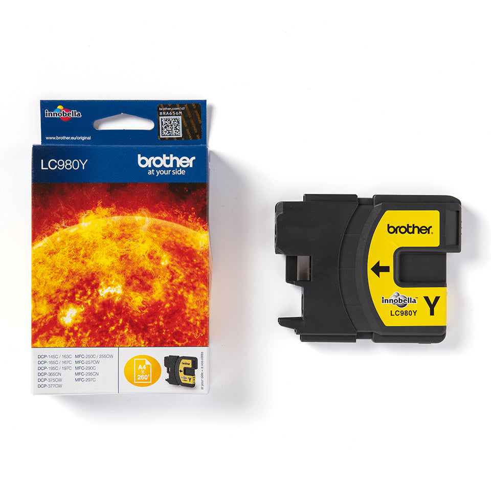 Brother LC980Y - Cartouche d'encre originale – Jaune