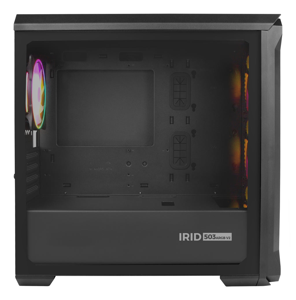 GENESIS Irid 503 ARGB Micro Tower Noir, Transparent