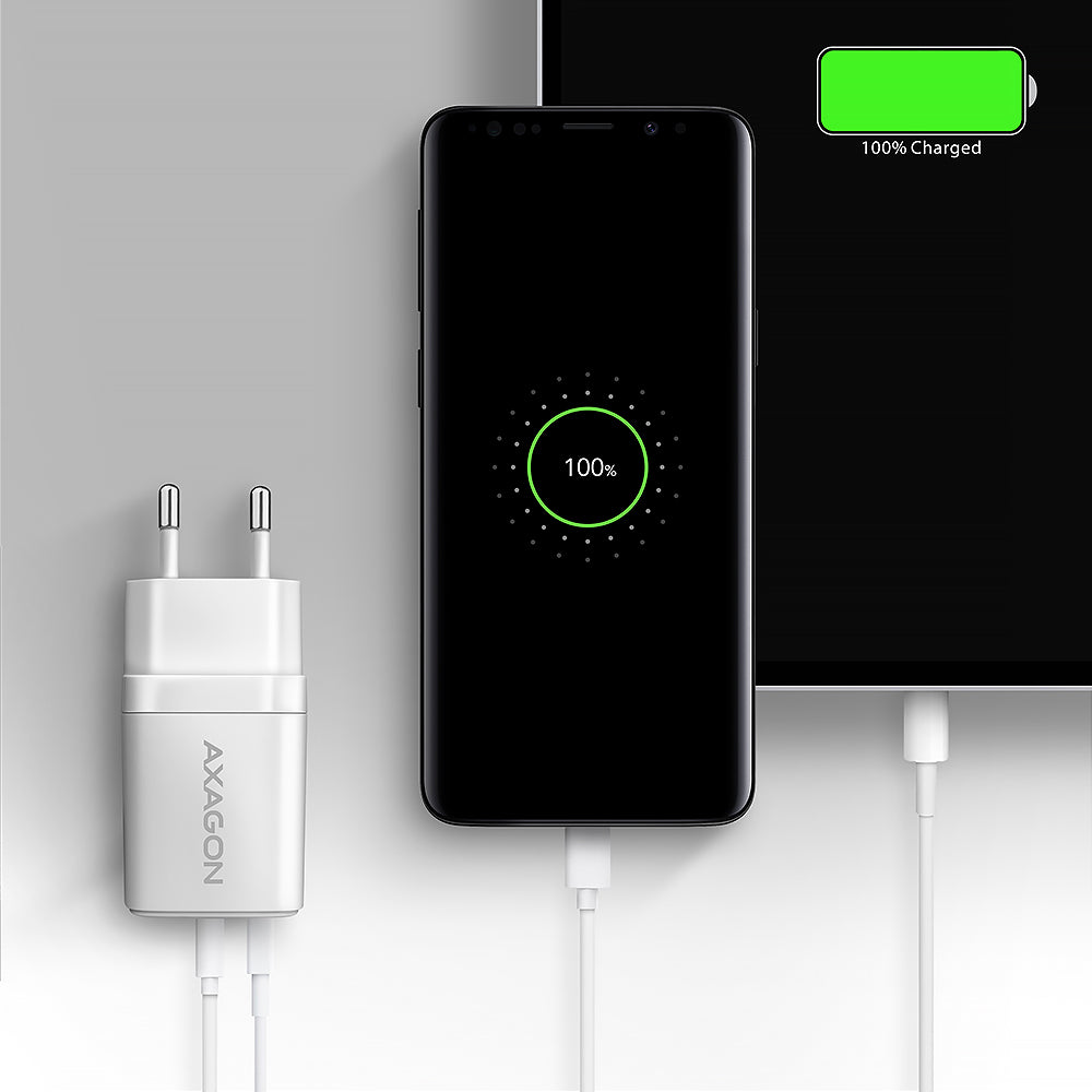 Axagon ACU-PQ20W chargeur d'appareils mobiles Universel Blanc Secteur Charge rapide Intérieure