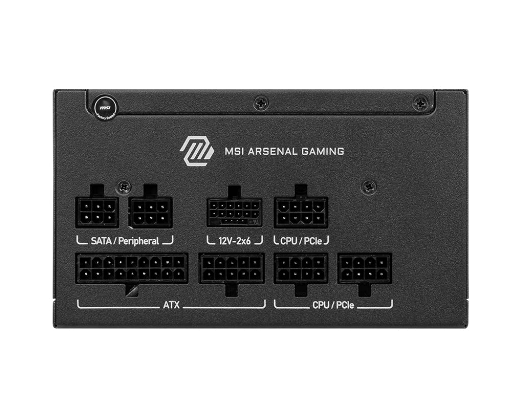 MSI MAG A650GLS PCIE5 unité d'alimentation d'énergie 650 W 24-pin ATX ATX Noir