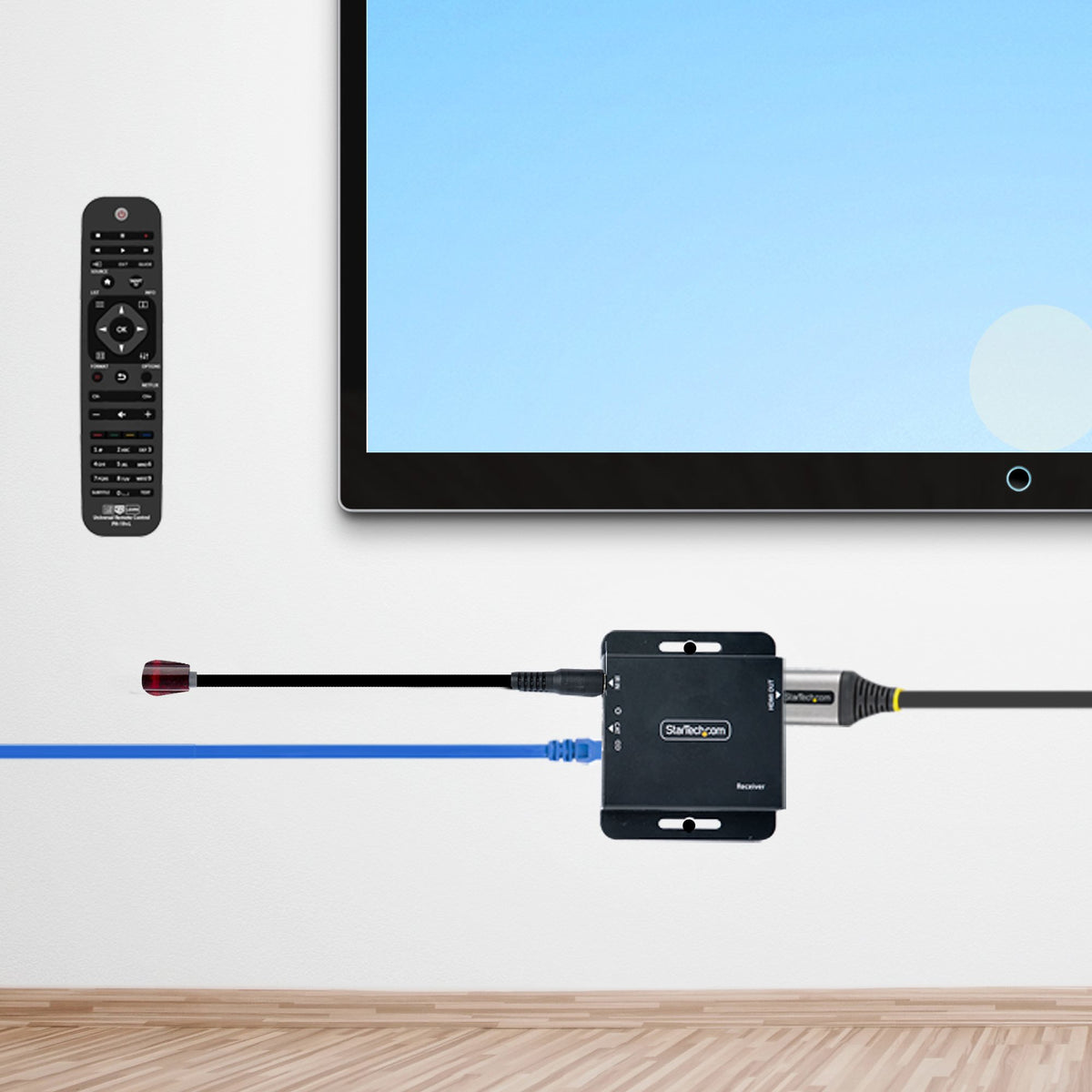 StarTech.com Extendeur HDMI sur Ethernet RJ45 Cat6/Cat5, 4K 30Hz jusqu'à 39m ou 1080p jusqu'à 70m, Kit Émetteur et Récep