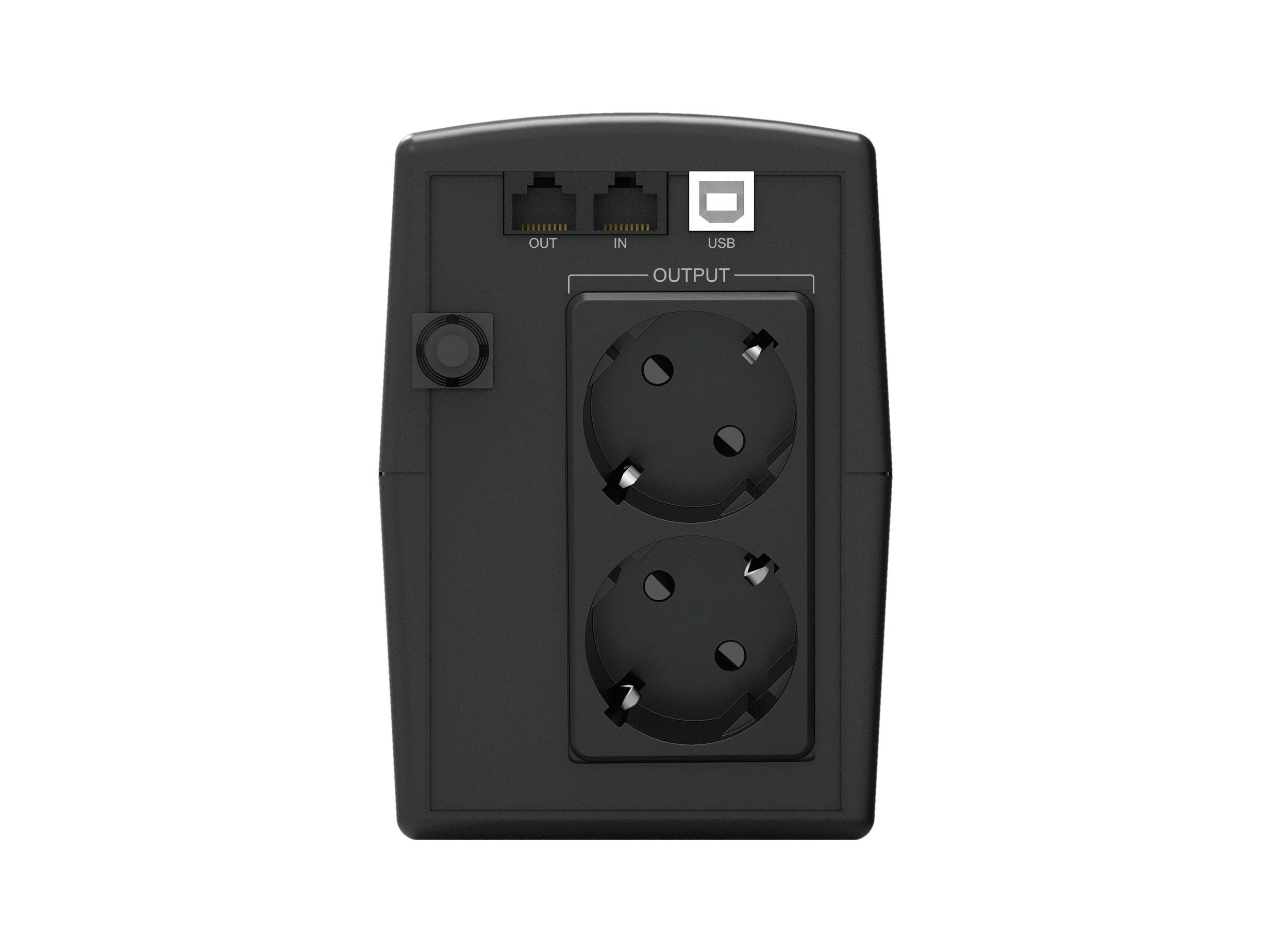 Conceptronic ZEUS02ES alimentation d'énergie non interruptible Interactivité de ligne 0,85 kVA 480 W 2 sortie(s) CA