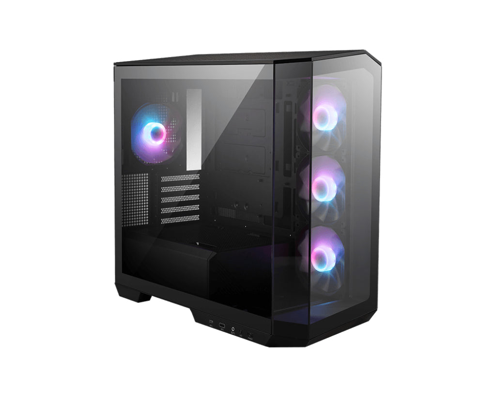 MSI MAG Pano M100R PZ Tårn mATX Ingen strømforsyning Sort