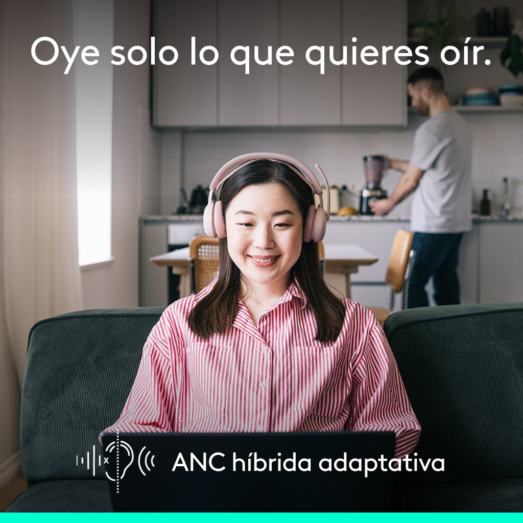 Logitech Zone Wireless 2 ES Casque Filaire et Sans Fil, Rose