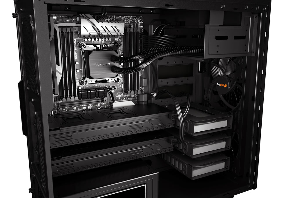 be quiet! Pure Base 600 Noir | Boîtier PC, Mini ITX / Micro ATX / ATX,1 ventilateur Pure Wings 2 120 mm, 1 ventilateur Pure Wings 2 140 mm
