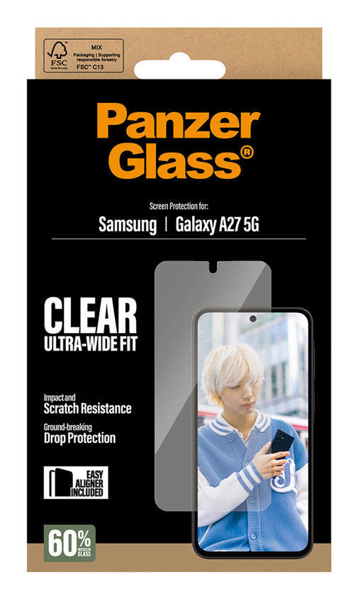 PanzerGlass Protecteur d'Écran pour Samsung Galaxy A26 5G Ultra-Wide Fit avec EasyAligner