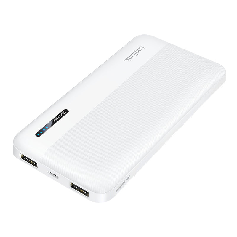 LogiLink PA0338WRF banque d'alimentation électrique 10000 mAh Blanc