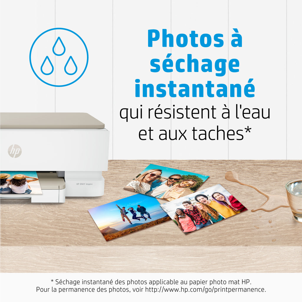 HP Papier photo mat, 180 g/m2, 10 x 15 cm (101 x 152 mm), 25 feuilles