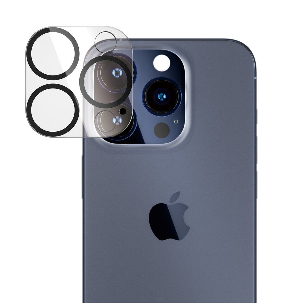 PanzerGlass PicturePerfect Protecteur de Lentille de Caméra pour iPhone 15 Pro et 15 Pro Max, Transparent
