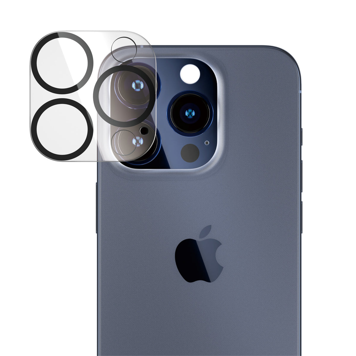 PanzerGlass PicturePerfect Protecteur de Lentille de Caméra pour iPhone 15 Pro et 15 Pro Max, Transparent
