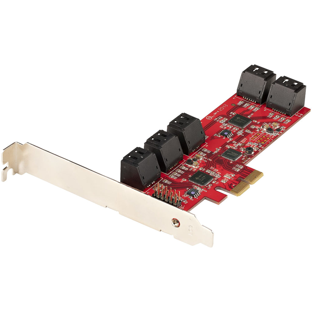 StarTech.com Carte Contrôleur PCIe SATA 10 ports 6Gbps ASM1166 Non-Raid