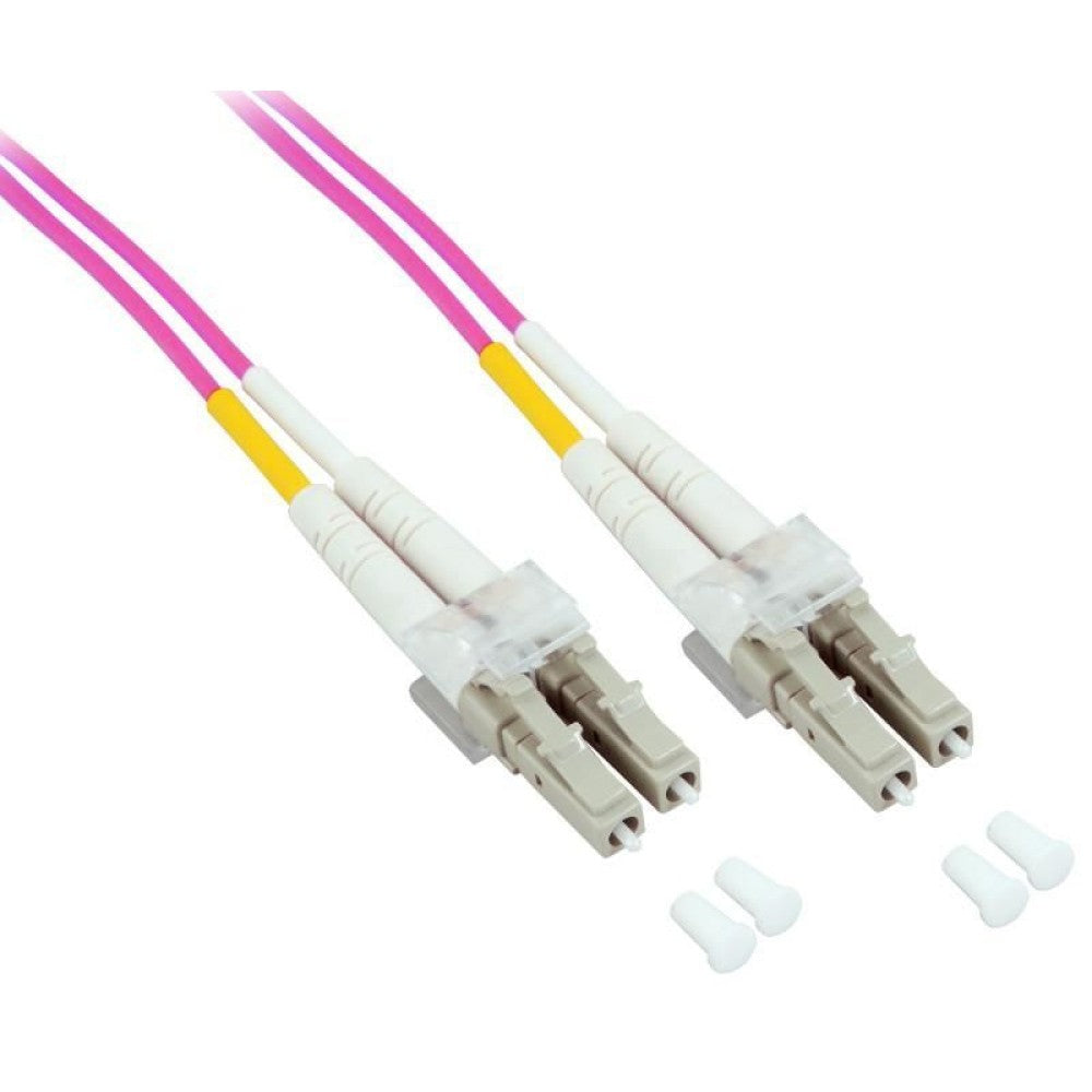Techly LC M-M 20m câble InfiniBand et à fibres optiques Fuchsia