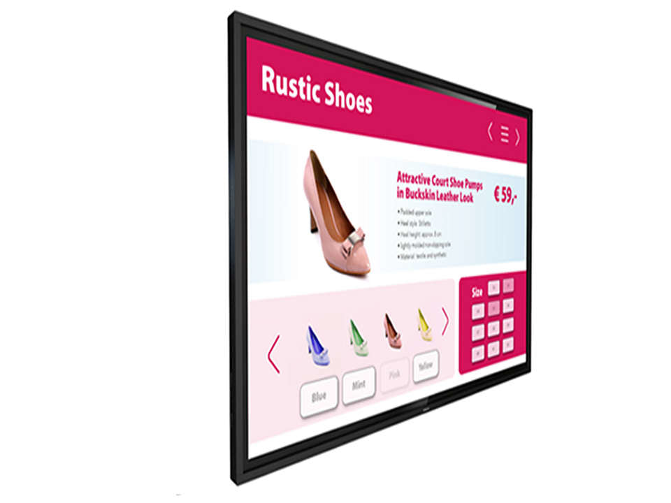 Philips 55BDL3452T/00 Écran d'affichage dynamique Écran plat de signalisation numérique 139,7 cm (55") IPS Wifi 400 cd/m² 4K Ultra HD Écran tactile Intégré dans le processeur Android 8.0