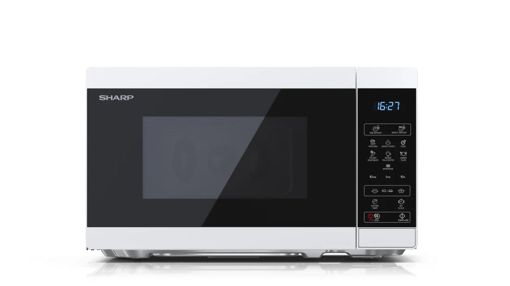Sharp YC-MS02E-W micro-onde Noir, Blanc Micro-onde simple Comptoir 20 L 800 W