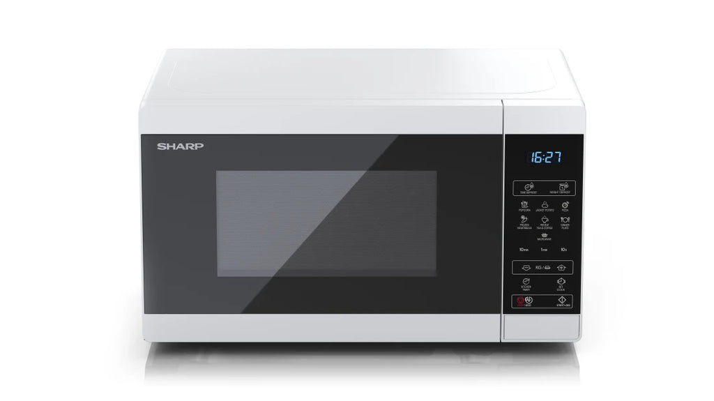 Sharp YC-MS02E-W micro-onde Noir, Blanc Micro-onde simple Comptoir 20 L 800 W